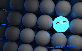 white eggs with text overlay, 3D