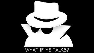 what if he talks? memes, Spy Vs Spy, secret agent, hat, monochrome