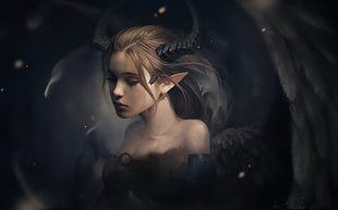 elf female character illustration