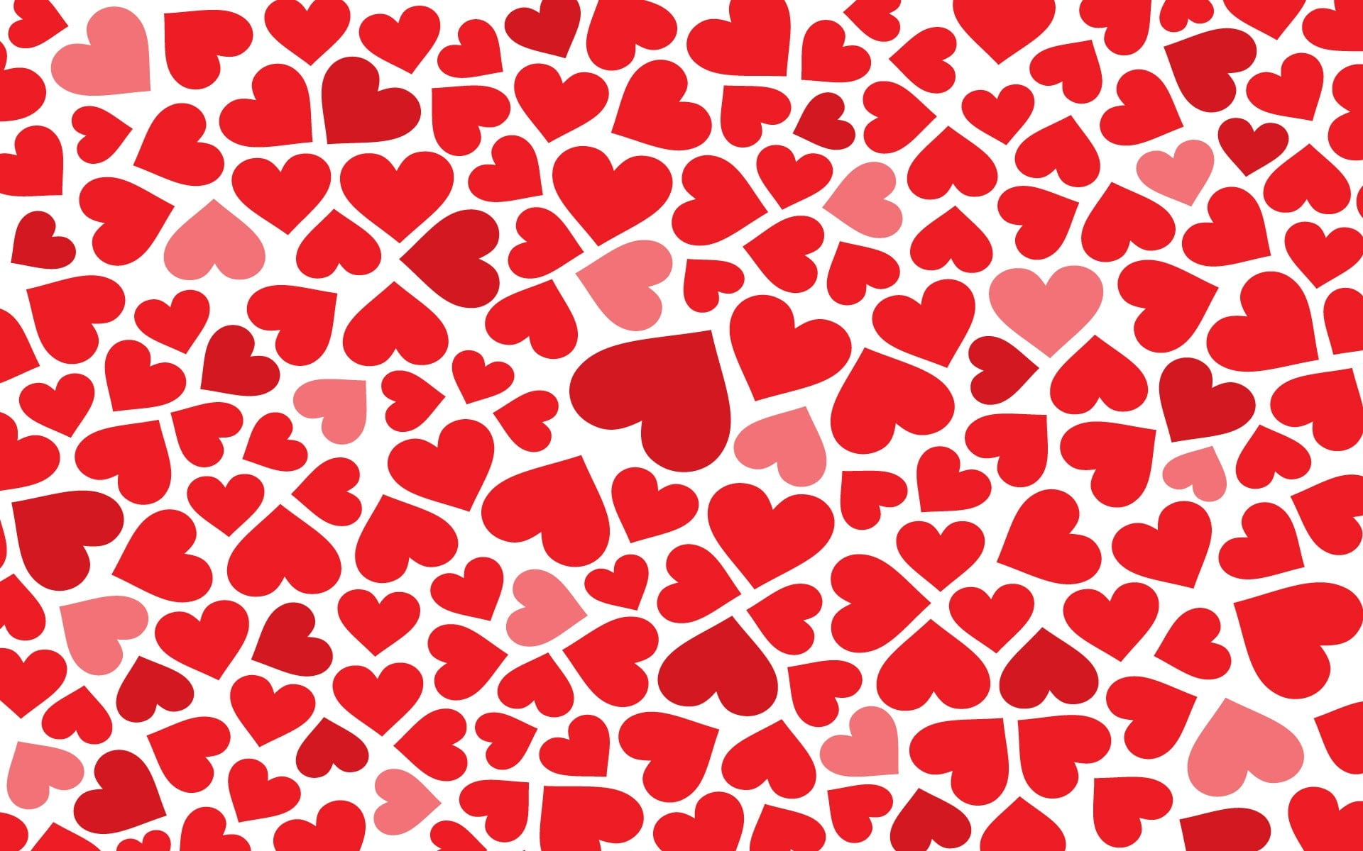 White and red hearts illustration HD wallpaper Flare