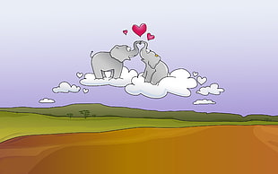 illustration of Elephants