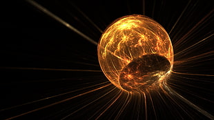 golden ball graphic wallpaper