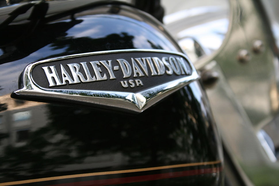 silver and black Harley-Davidson motorcycle, Harley Davidson, motorcycle, USA HD wallpaper