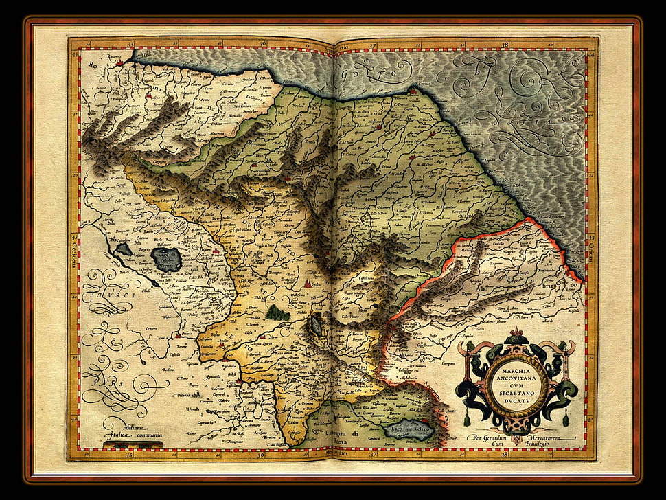 map poster, map HD wallpaper
