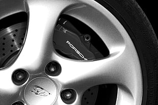 silver Porsche wheel and tire, Porsche, Porsche 911, car, vehicle