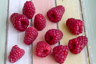 red raspberries