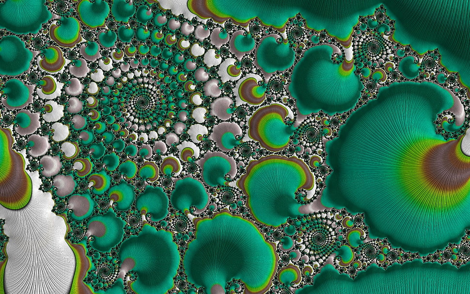 green spiral wallpaper HD wallpaper