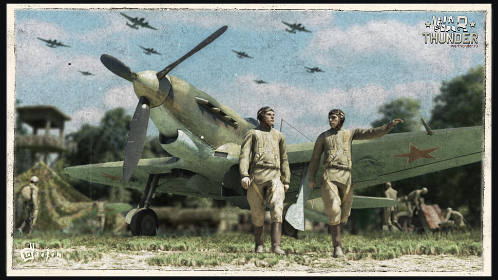 brown and black horse painting, War Thunder, airplane, Gaijin Entertainment, military aircraft HD wallpaper