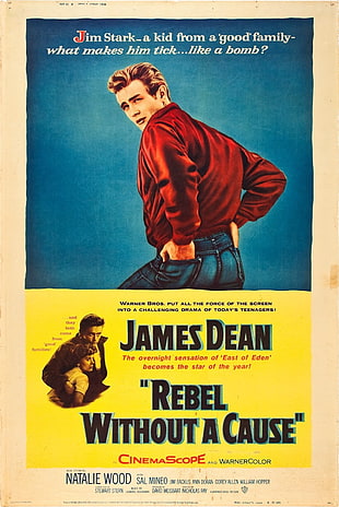 James Dean Rebel Without Cause poster, Film posters, Rebel Without a Cause, Nicholas Ray, James Dean