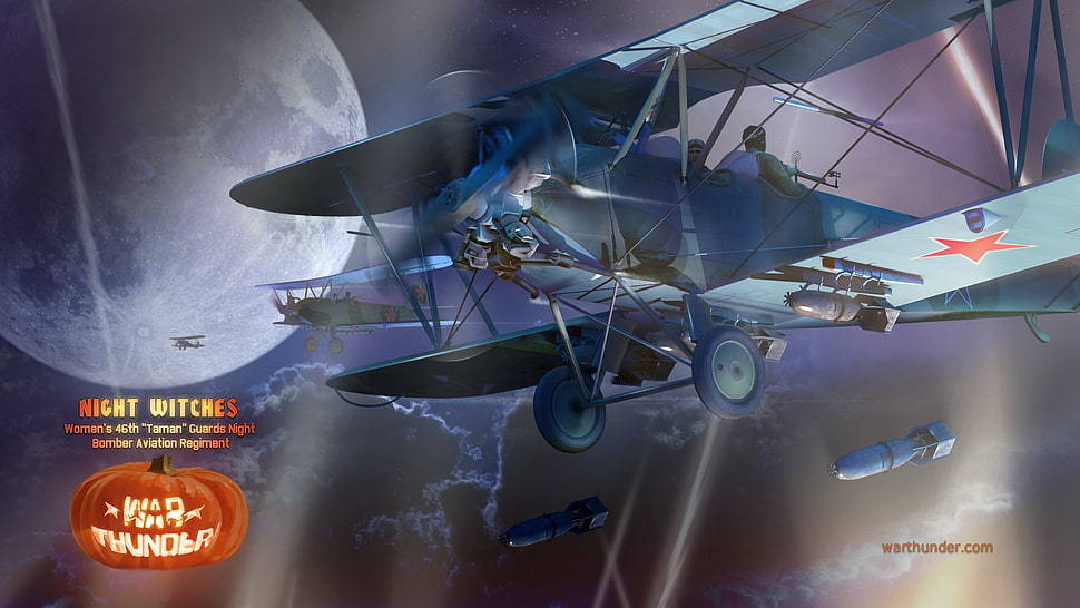 black and gray compound bow, War Thunder, airplane, Gaijin Entertainment, Halloween HD wallpaper