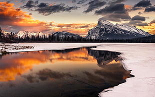 lake photo during daytime, landscape, mountains, lake, snow