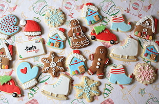 assorted gingerbread designs