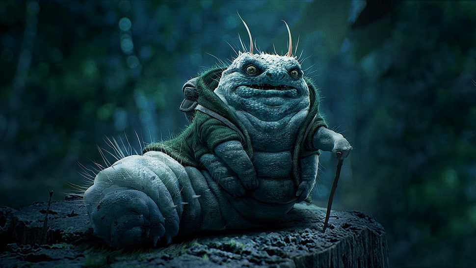 character caterpillar wallpaper, fantasy art HD wallpaper