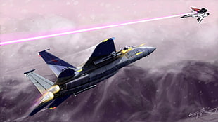 Ace combat,  F-15,  Su-47,  Fan art HD wallpaper
