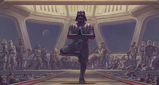 Star Wars Darth Vader, space, Star Wars HD wallpaper