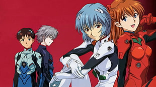 Neon Genesis Evangelion, Neon Genesis Evangelion, Ikari Shinji, Ayanami Rei, Asuka Langley Soryu HD wallpaper