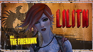Lilith The Firehawk wallpaper, Borderlands 2, vault hunters, video games HD wallpaper