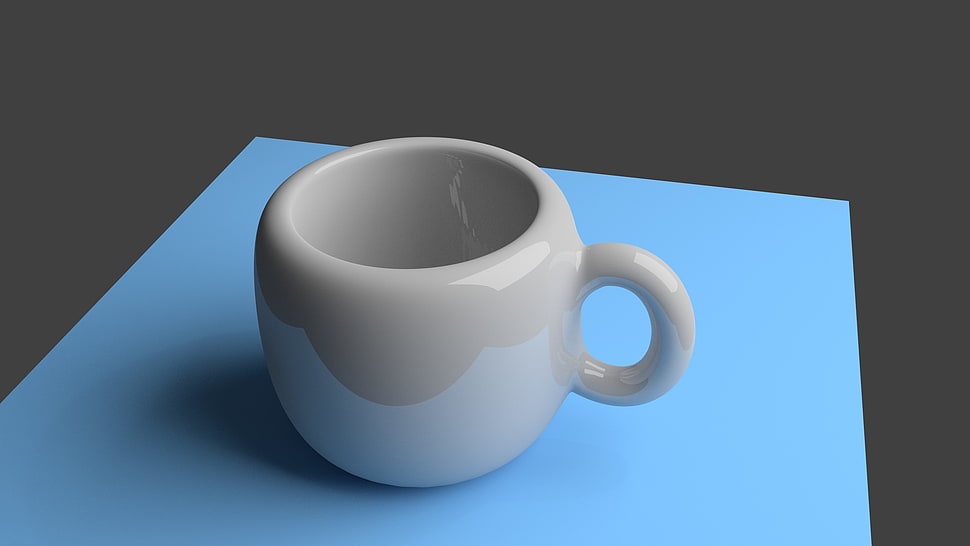 brown and white ceramic mugs on blur surface HD wallpaper
