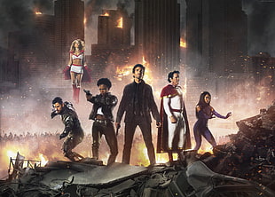 group of people superhero movie HD wallpaper