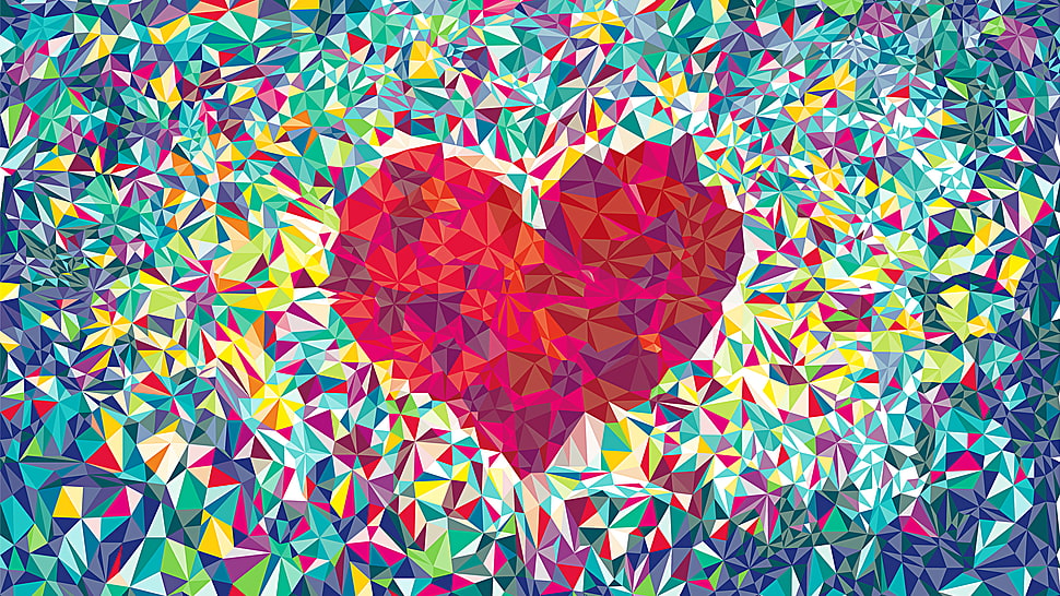 abstract heart wallpaper HD wallpaper
