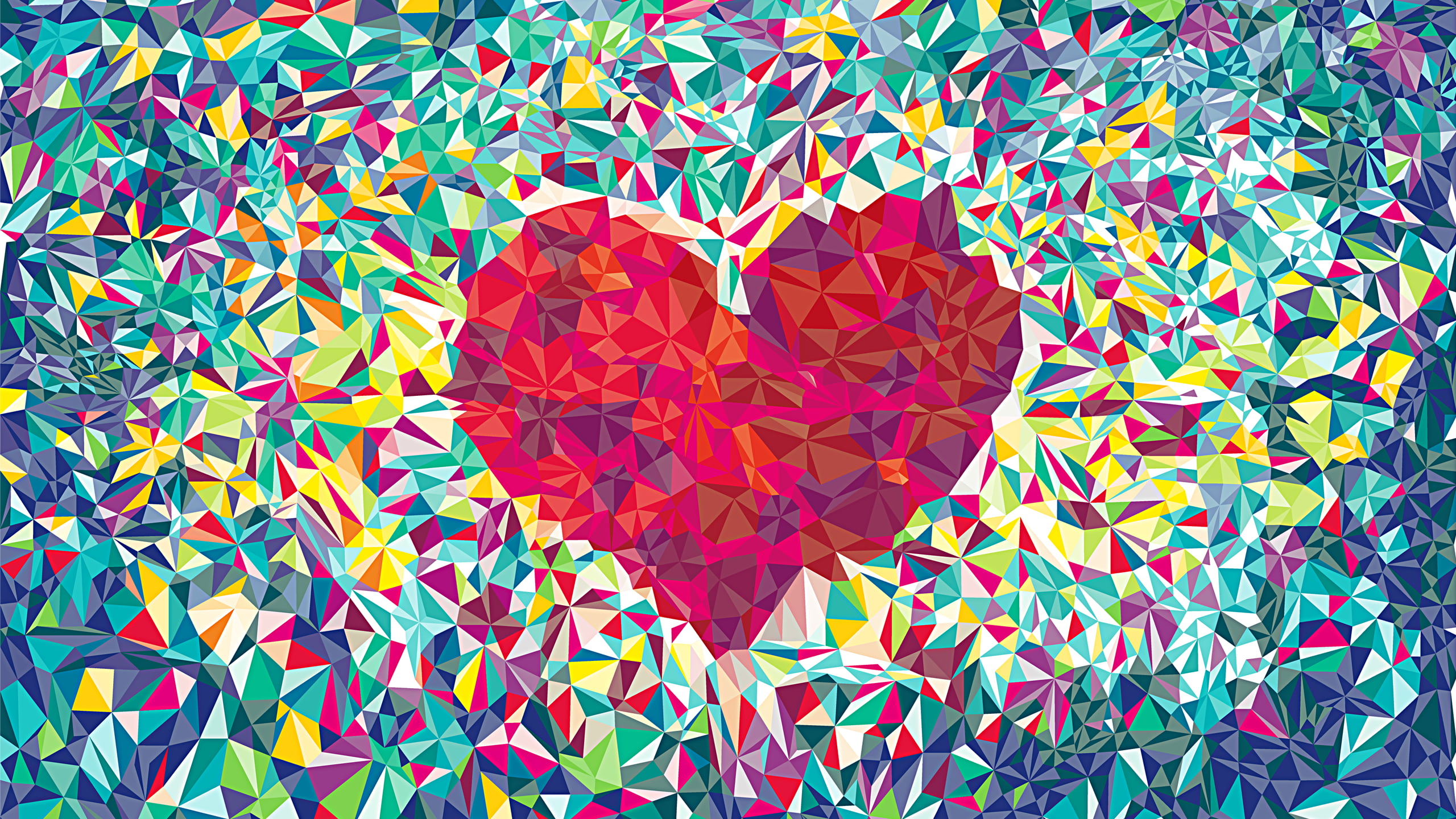 abstract heart wallpaper