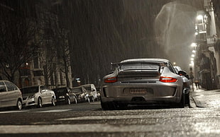 gray coupe, car, Porsche, Porsche 911 GT3, vehicle