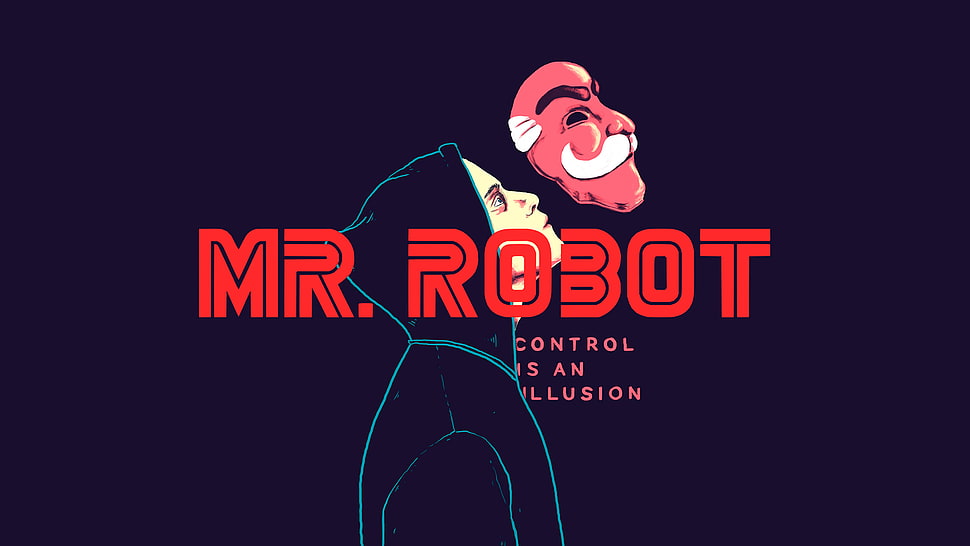Mr. Robot poster, Elliot (Mr. Robot), Mr. Robot, artwork, simple background HD wallpaper