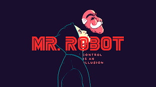 Mr. Robot poster, Elliot (Mr. Robot), Mr. Robot, artwork, simple background