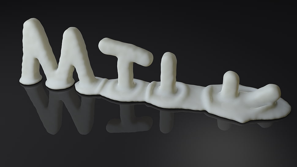 white and black ceramic figurine, milk HD wallpaper