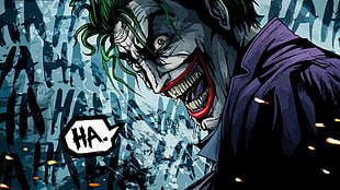 The Joker illustration, Joker, Batman, comics
