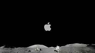 white astronaut, logo HD wallpaper