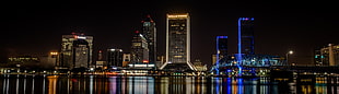 photo of cityscape, city, night, Florida, USA