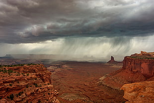 Monument Valley, California, landscape, rock, nature, clouds
