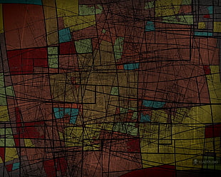 multicolored abstract painting