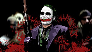 Joker illustration, movies, Batman, The Dark Knight, Joker