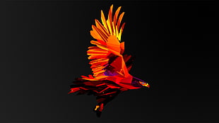 Phoenix bird origami HD wallpaper