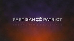 orange and purple background with text overlay, politics, democrats, republicans, quote