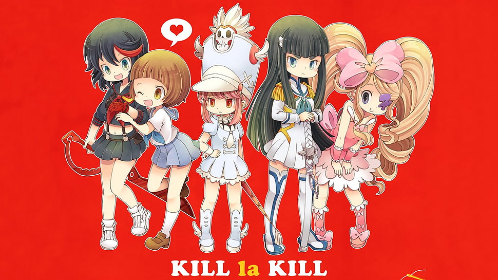 Kill La KIll wallpaper, Kill la Kill, Senketsu, Kiryuin Satsuki, Mankanshoku Mako HD wallpaper