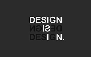 Design text, monochrome, minimalism, typography, simple background