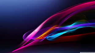 purple, blue, and orange abstract wallpaper, vector