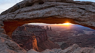 Monument Valley, landscape, clouds, rock, mountains
