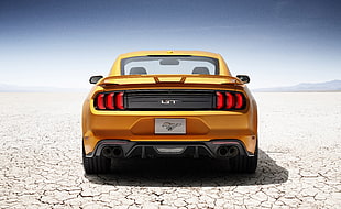 yellow Ford Mustang GT HD wallpaper