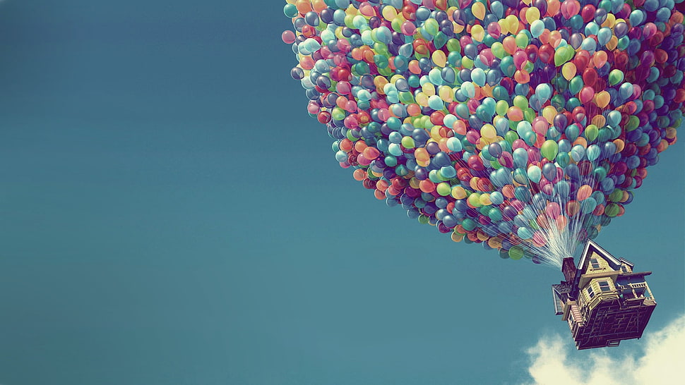 assorted balloons HD wallpaper