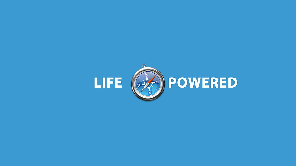 Life Powered graphic wallpaper HD wallpaper