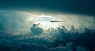 white cloudy sky, clouds, sky HD wallpaper