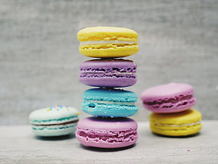 french macaroons, Almond biscuits, Macaron, Dessert
