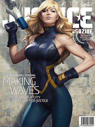 Black Canary Special Making Waves 3D wallpaper