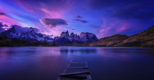calm body of water, Patagonia, panorama, nature, water HD wallpaper