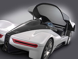 white and black ride on toy car, car, digital art, vehicle, Maserati