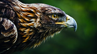 shallow focus of black eagle